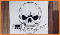 Skull Art Tattoo Coloring By Number related image