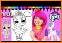 Cute Surprise Dolls Coloring Book Lol related image