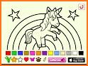 Unicorn Coloring Book: Fun Game for Kids related image