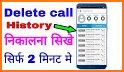 Recover deleted call log history related image