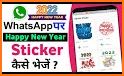 New Year 2022 sticker whatsapp related image