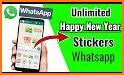 Happy New Year Stickers 2021 related image