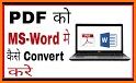 PDF to Word Converter related image