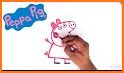 Art peppa Coloring pig Cartoon related image