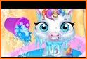 Cute Baby unicorn - little pony pet care game related image