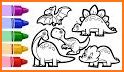 Coloring Dinosaurs For Kids related image