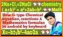 Chemical equation keyboard A related image