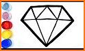 Diamond Coloring and Drawing for kids related image