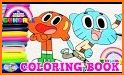 Gumballl : Coloring for Darwin related image