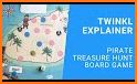 Pirate treasure hunt - Simple board game for kids related image