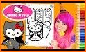 Kids coloring book halloween related image