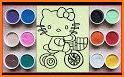 Coloring Kitty Cartoon Doll related image