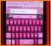 Glitter Pink Blue Keyboard Theme related image