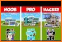 Noob vs Pro vs Hacker for Minecraft PE related image