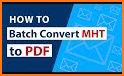 MHT/MHTML Viewer: MHT to pdf converter related image