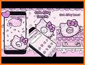 Cute Pink Lovely Cat Keyboard Theme related image