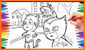 PJ Masks-coloring related image