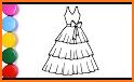 Dresses Coloring Pages ( Coloring Book For Kids ) related image