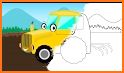 Kids Coloring Book - for Truck tractor related image