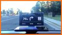 Speedometer GPS dashboard Car Map & Dashcam related image