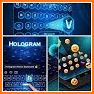 Neon Galaxy Wolf Keyboard related image