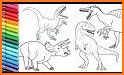 Dinosaurs Coloring Book Pages: dino kids Coloring related image