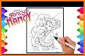 Coloring Book fancy nancy doll - color by number related image