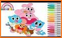 Gumballl : Coloring for Darwin related image