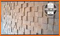 Wooden blocks wall related image