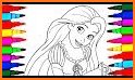 Coloring Book Girls - Games Coloring princess related image