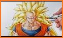 How to draw Super Saiyan DBZ related image