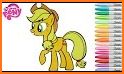 Applejack Coloring Game related image