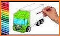 Kids Coloring Book - for Truck tractor related image