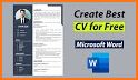 Modern CV template related image