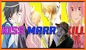 Kiss Marry Kill Anime Game Quiz related image