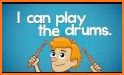 Drums: real drum set music games to play and learn related image