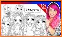 Cute Dolls Coloring Pages 🌈 (offline) related image