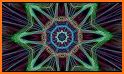 Neon Mandala Weed Keyboard Background related image