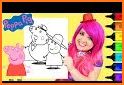 Coloring Pepa Pig for fans related image