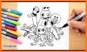 rainbow friends coloring book related image