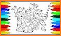 coloring ninja power turtle leggo related image