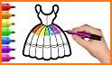 Rainbow Glitter Coloring Book Fairies related image