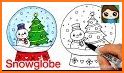 Cartoon Cute Snowman Winter Theme related image