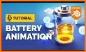 Stylish battery animation related image