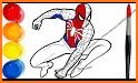 Spider super hero coloring man related image