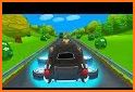 Super Kids Car Racing In Traffic related image