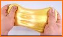 Fluffy Gold glitter Slime related image