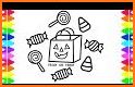 Coloring book: Happy coloring related image