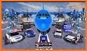 Police Roboter Transform Games: Fly Car Robot Game related image