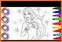 Princess Mermaid Coloring Game related image